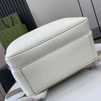 Gucci Medium GG Supreme Backpack White