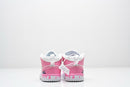 Air Jordan 1 Mid white and pink infantil