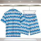 Casablanca Paris  Gradient Wave Crochet Co-ord