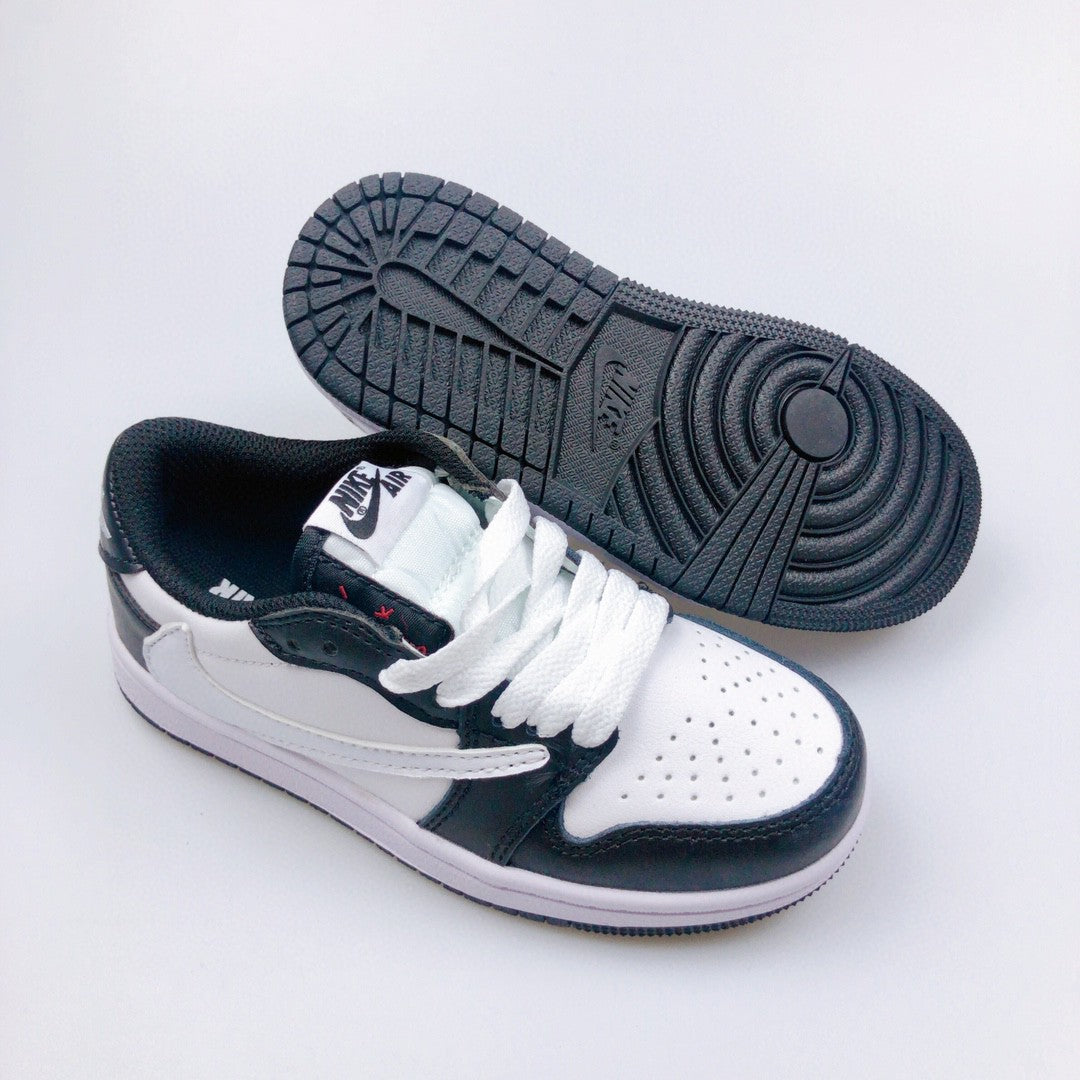 Jordan 1 Retro  x Travis Scott Black White Infantil