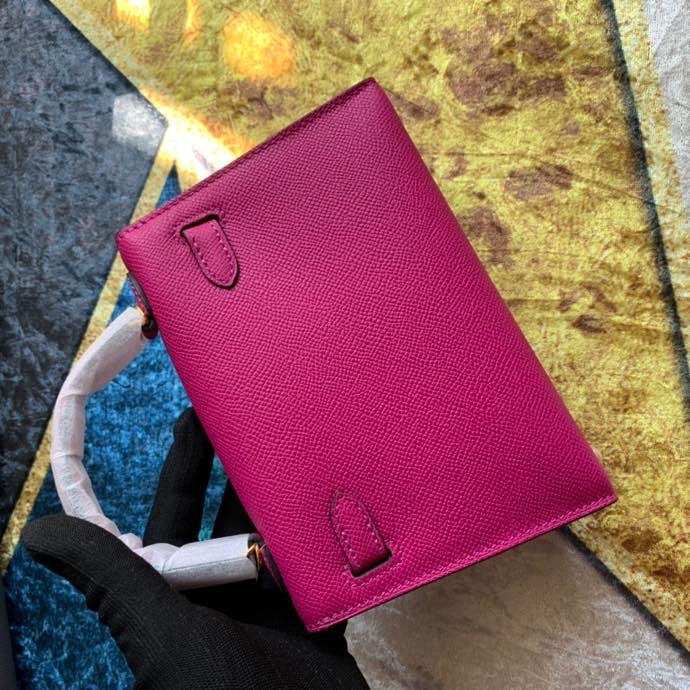 Bolsa Kelly Sellier Mini II Rose Pourpre (tamanho 20) .