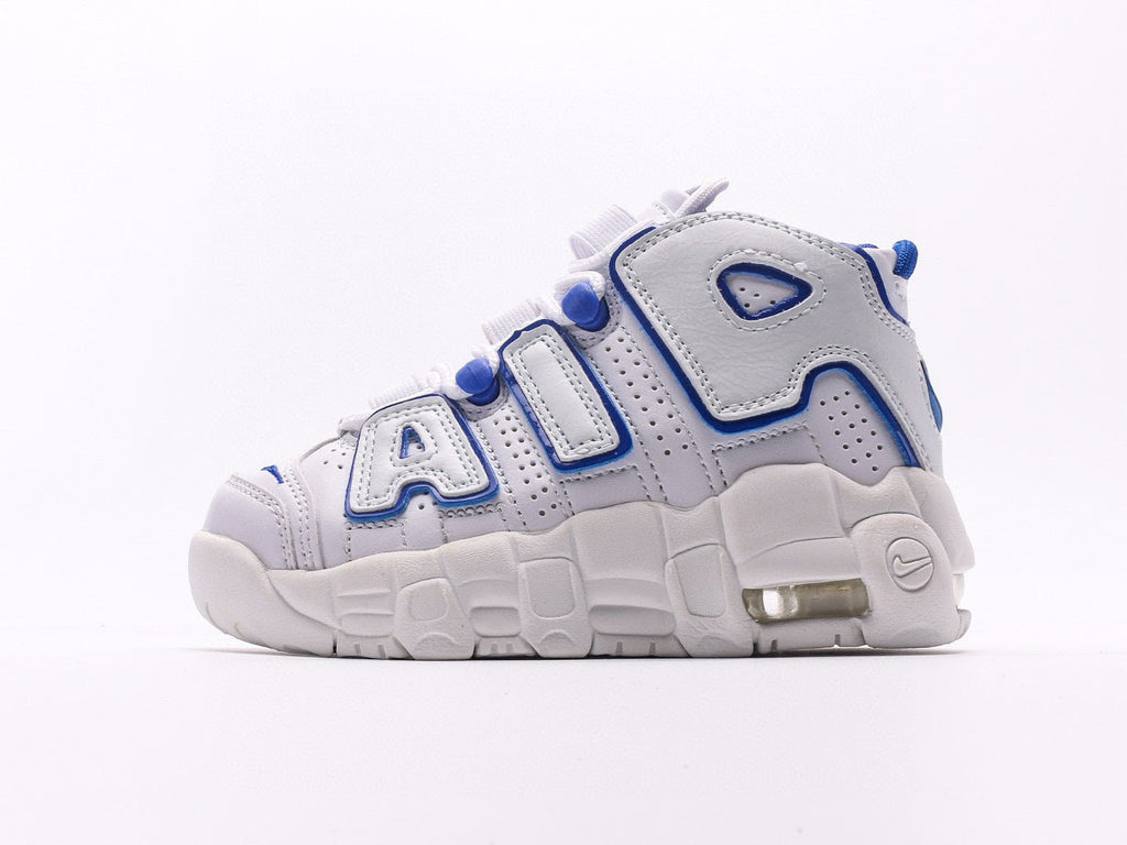 Nike Air More Uptempo White Blue Infantil