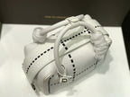 Delvaux Cool Box White Costura Contrastante