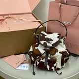 Miu Miu animal-print Backpack cow