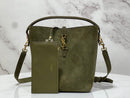 Bolsa Saint Laurent Le 37 Medium Suede Green