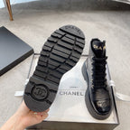 Chanel Combat Boot Black