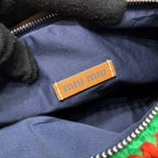 Miu Miu Mini Nécessaire Spirit em Crochê Multicolorido