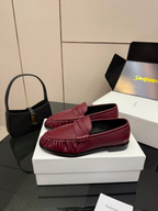 Mocassim YSL bordô