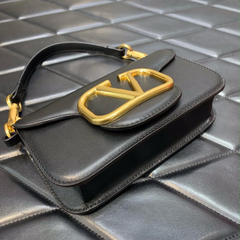 Valentino Garavani Locò Shoulder Bag Black