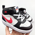 Nike Court Borough Mid 2 Infantil Branco Preto Vermelho