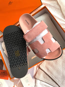Hermes Chypre Sandal Rosé Calfskin Leather