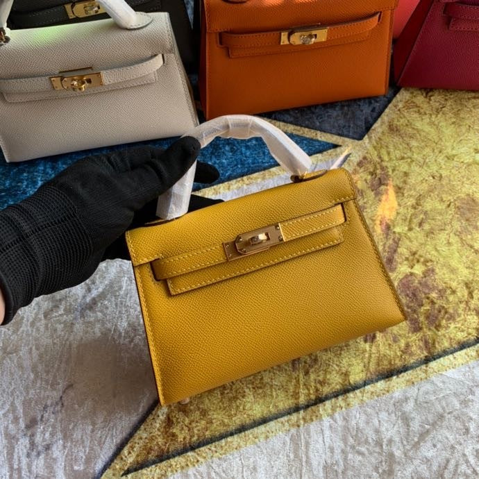 Bolsa Kelly Sellier Mini II Jaune Ambre (tamanho 20) .