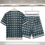 Casablanca Green Crochet Mosaic Knit Co-ord