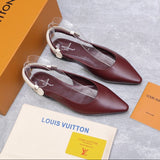 Louis Vuitton Ballerina Legacy Slingback Wine