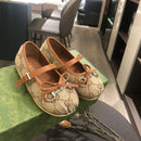 Sapatilha Gucci GG Canvas Marrom Infantil