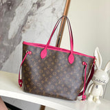 Lv Neverfull Bandoulière Inside Out MM Pondichery Pink