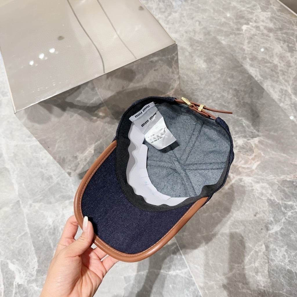 Boné Miu Miu Jeans Blue