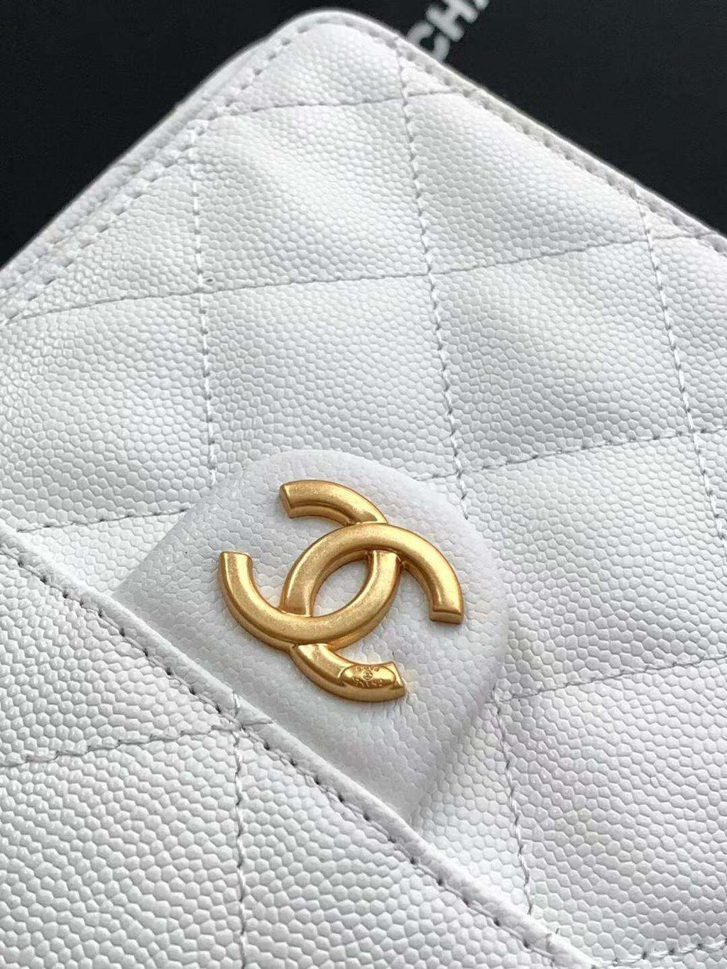 Bolsa Hobo  Chanel 25 White Small
