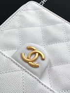Bolsa Hobo  Chanel 25 White Small