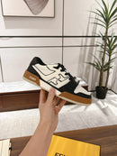 Fendi Match Black leather low-tops