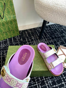 GUCCI Women's sandal with Double GG