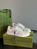 Gucci Screener Light Grey Leather