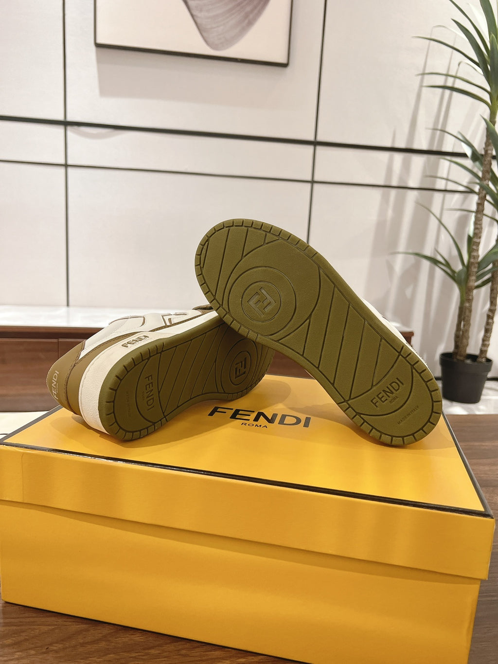 FENDI Tênis Match green