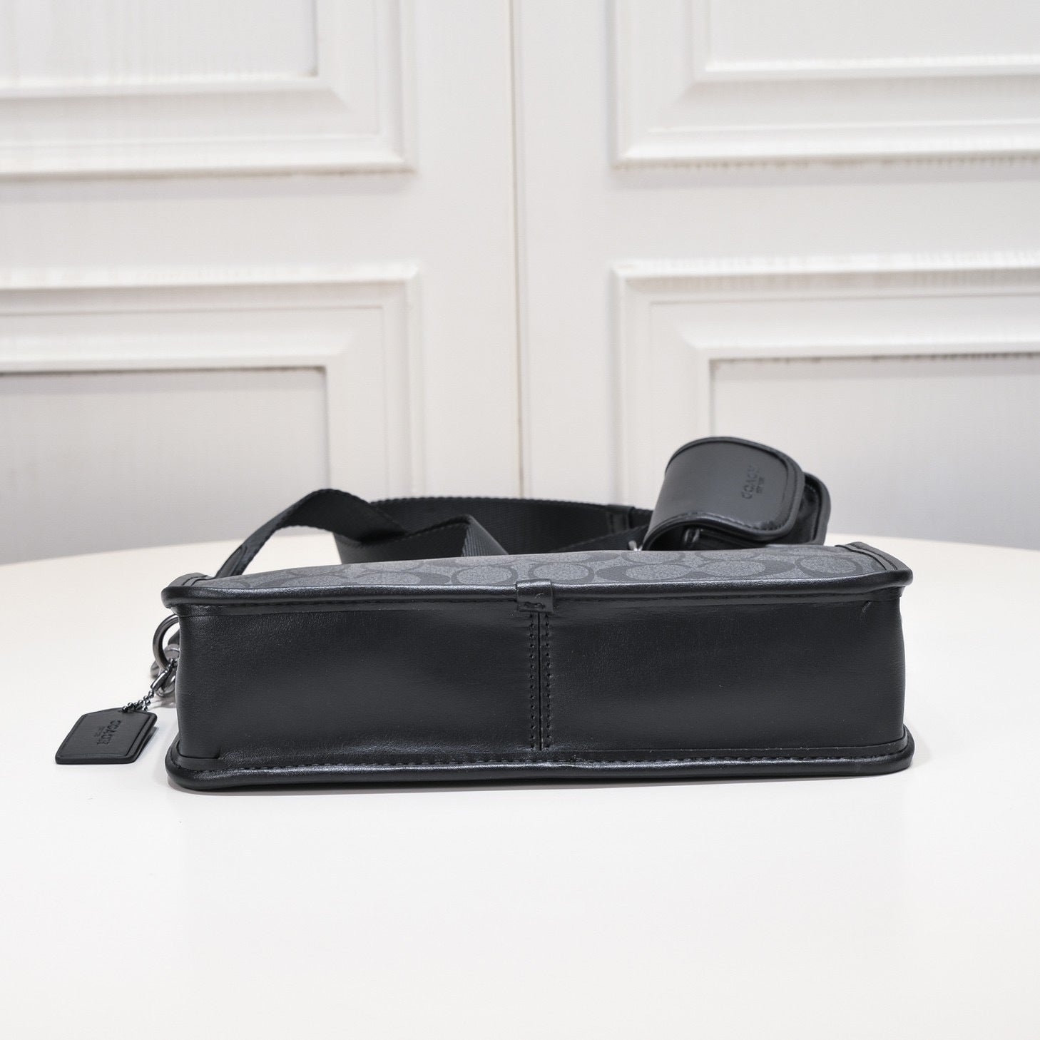Coach Axel Compact Crossbody Bag Black