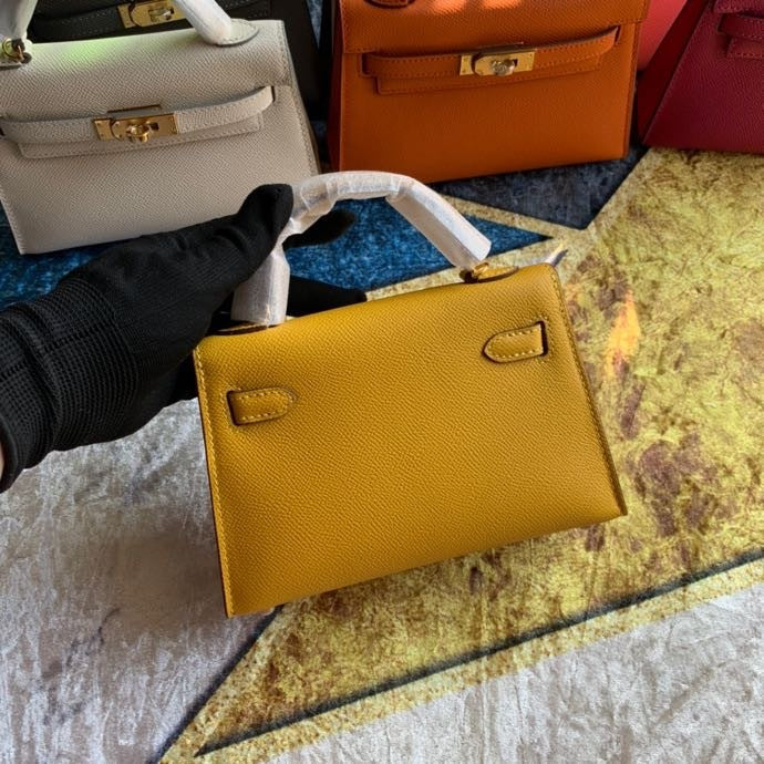 Bolsa Kelly Sellier Mini II Jaune Ambre (tamanho 20) .