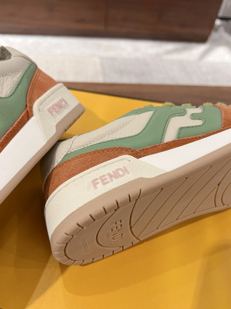 Fendi Match sneakers in brown green