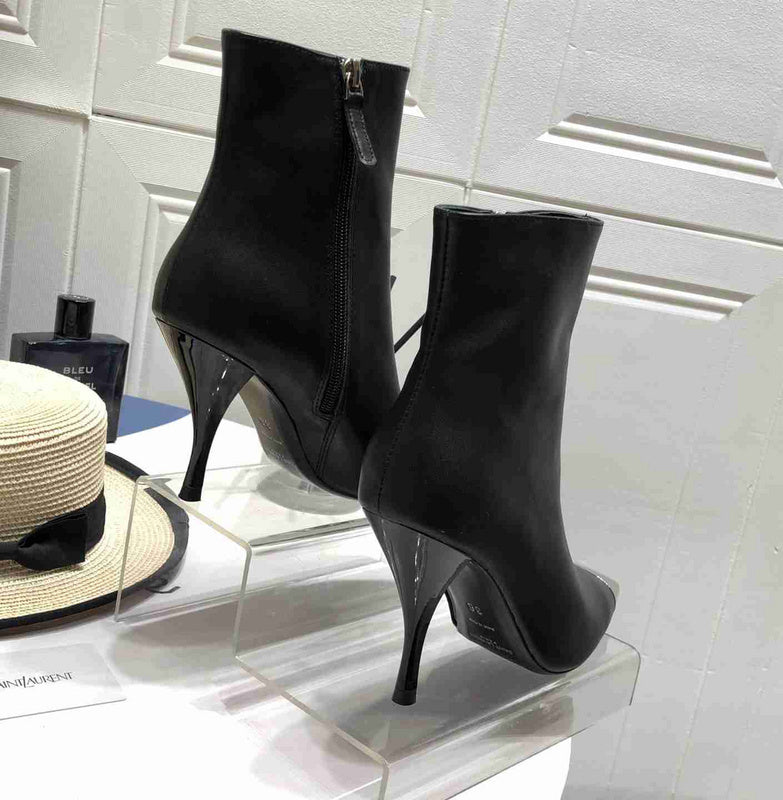 Ysl Saint Laurent Paris Black High Heeled