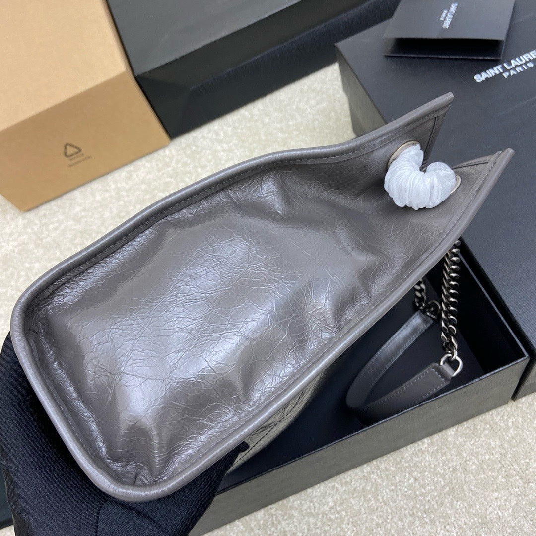 Saint Laurent Niki Shopping Bag Gray
