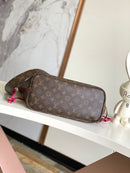 Lv Neverfull Bandoulière Inside Out MM Pondichery Pink