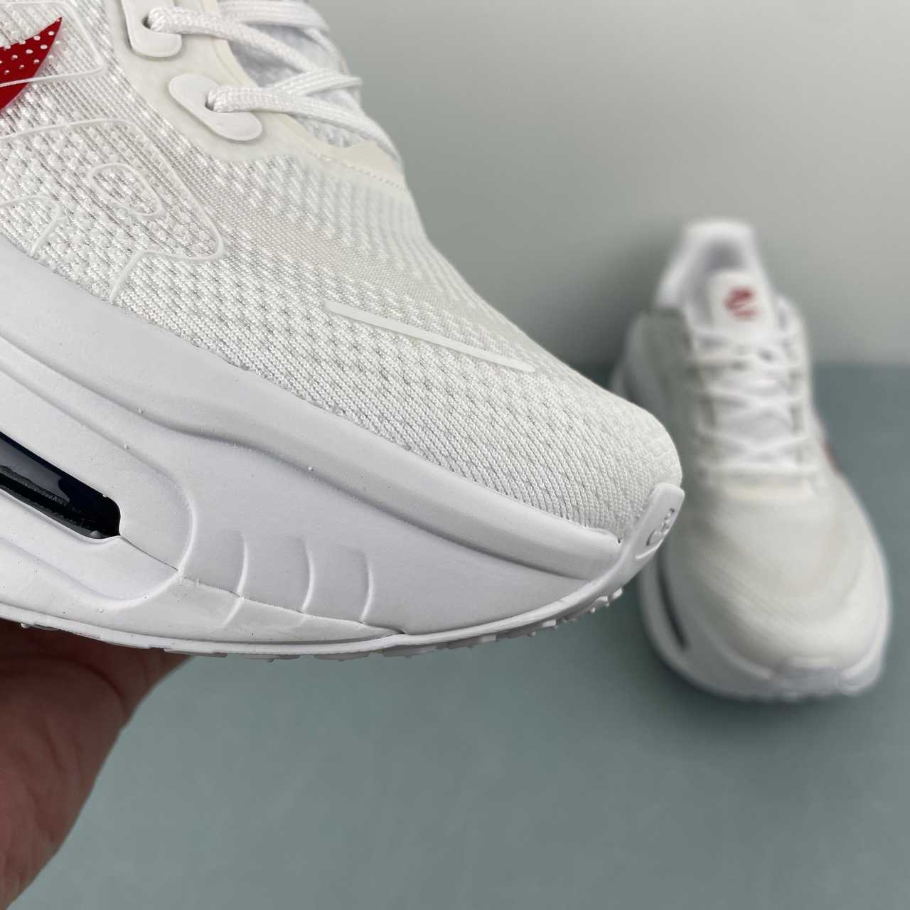 Nike Vomero Premium White Bright Crimson.
