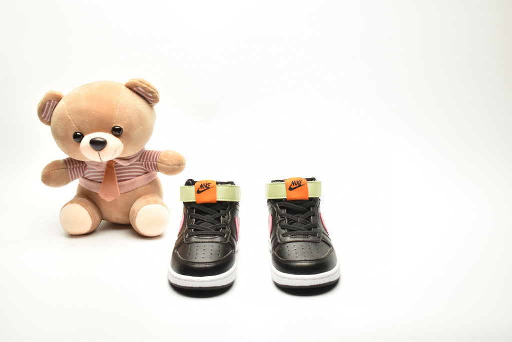 Nike Court Borough Mid 2 Black / Pink Infantil