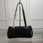 Coach Asher Shoulder Bag Shiny Crinkle Leather Black