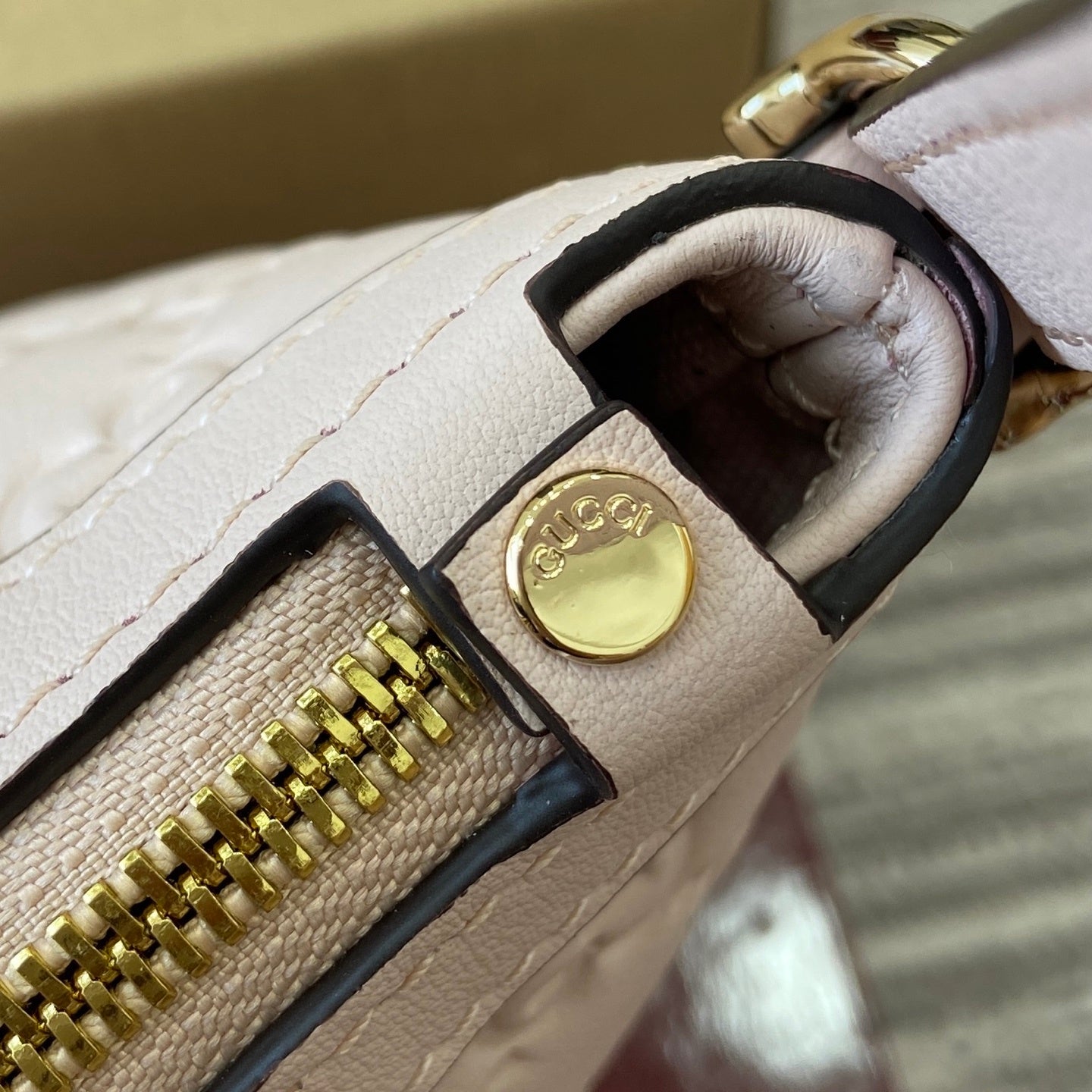 Gucci GG Emblem Small Shoulder Bag Off-White