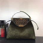 Fendi Peekaboo X-Lite Camurça Green