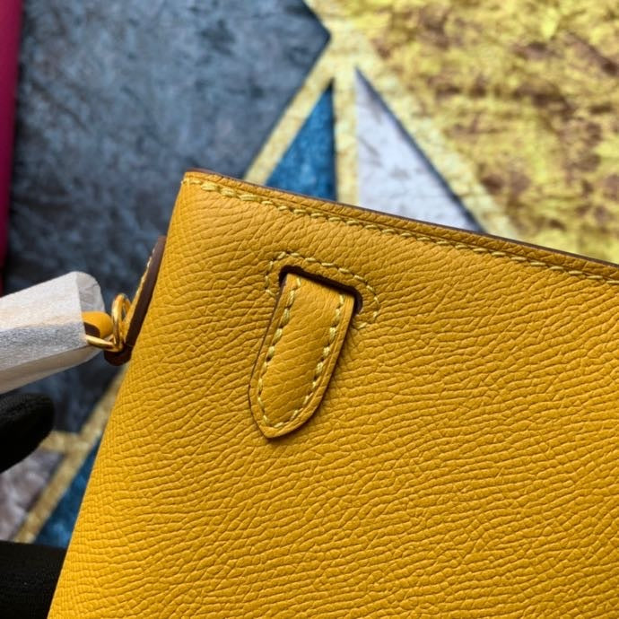 Bolsa Kelly Sellier Mini II Jaune Ambre (tamanho 20) .