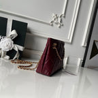 Chanel Mini Shopping Bag Dark Burgundy