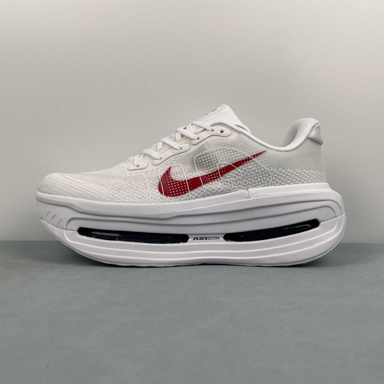 Nike Vomero Premium White Bright Crimson.