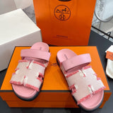 Hermes Chypre  Sandal Pink Leather