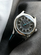 Patek Philippe Calatrava "Ebony" Black Dial with Sky-Blue Accents