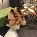 Sapatilha Gucci GG Canvas Marrom Infantil