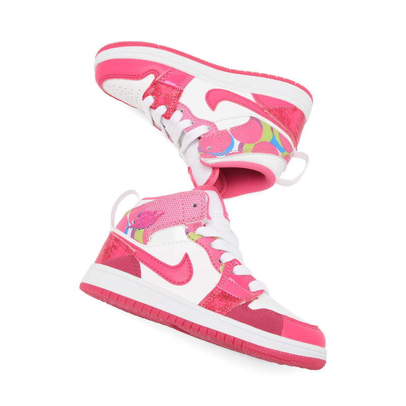 Air Jordan 1 Mid SE Pink infantil