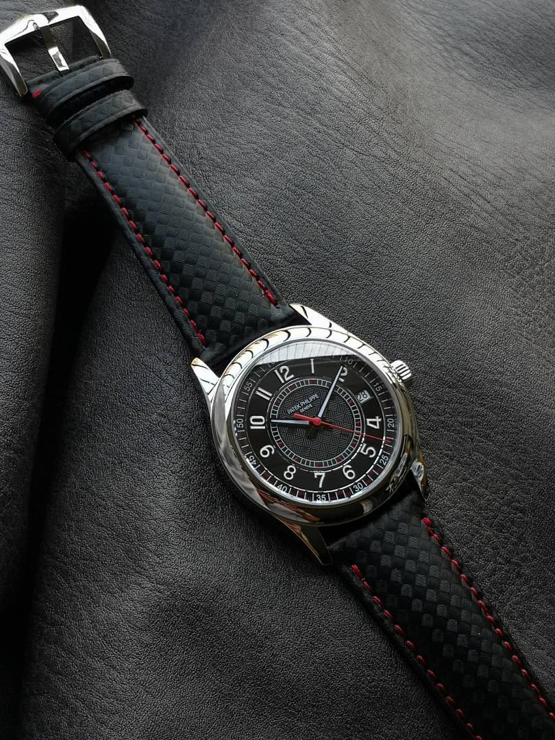 Patek Philippe Calatrava "Ebony" Dark Gray Dial With Red Accents