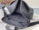 Mochila Lv Michael Damier Leather Black