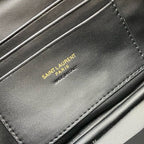 Saint Laurent Lou Camera Bag Olive Green Ferragens Douradas