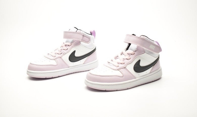 Nike Court Borough Mid 2 (TD/GS) "White / Platinum Violet Infantil