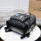 Coach West Backpack Space Edition Signature Canvas Black